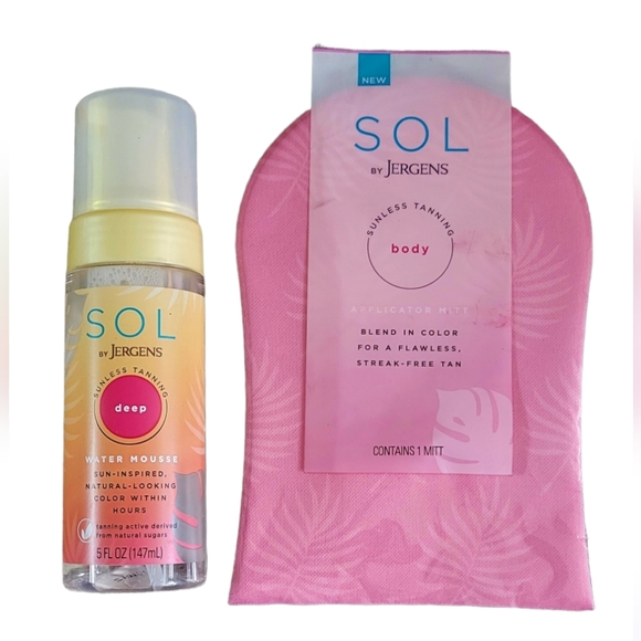 Other - Sol by Jergens Sunless Tanning Mousse & Mitt (NEW)